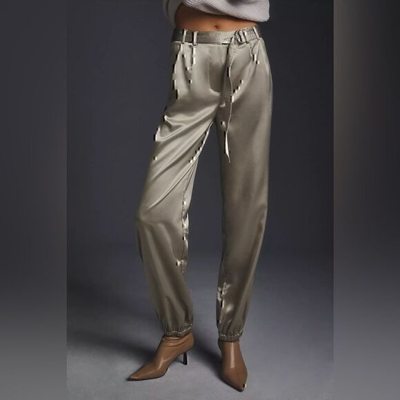 Anthropologie Pants - Anthropologie  Maeve Parachute Satin Pants Size 10 New